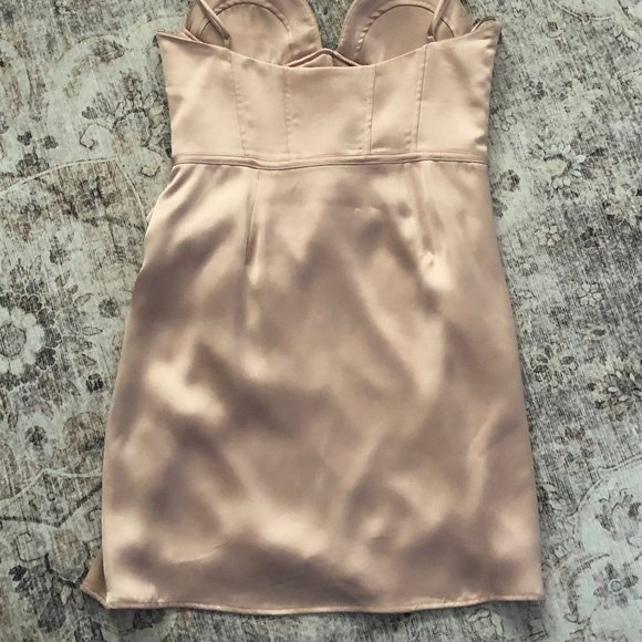 Zara Satin Effect Corset Dress - Picture 6 of 7